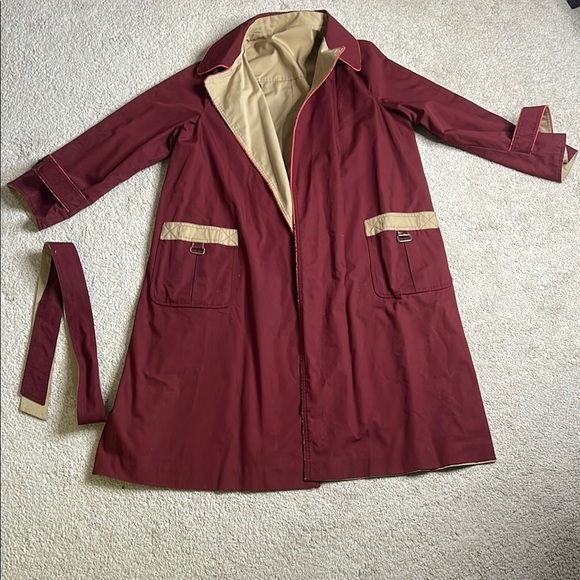 pier 308 Jackets & Blazers - Pier 308 REVERSIBLE Trench Coat with Long Sleeves and Belt